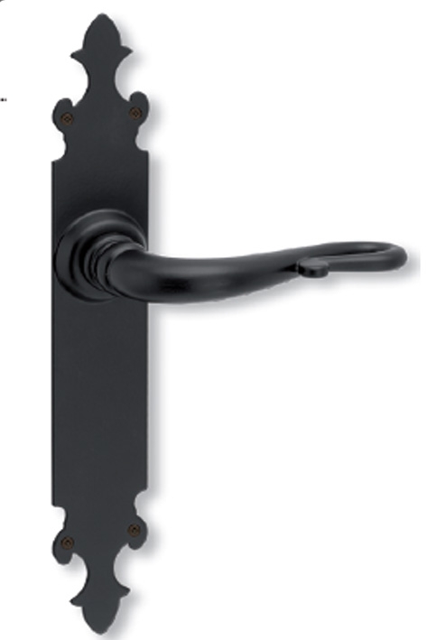 JUEGO MANIVELA PLACA 1157 NEGRO MATE