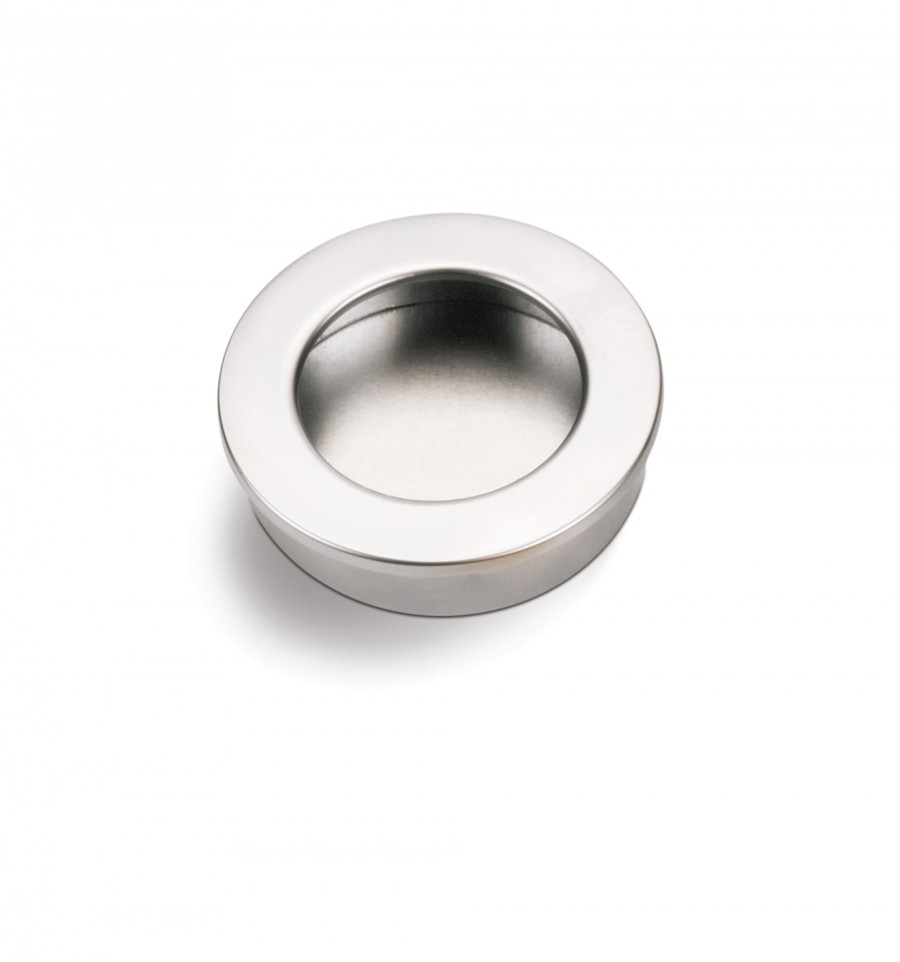 TIRADOR EMBUTIR STYLUS 65MM NIQUEL CEPILLADO