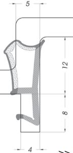 GOMA TERMOACUSTICA TRIPLE 12/4 BLANCA