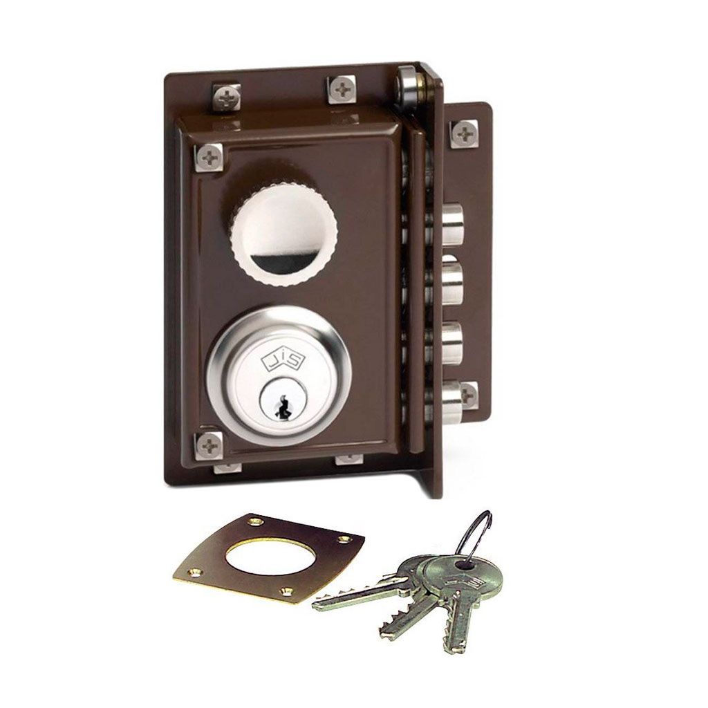 CERRADURA REF 243/70 DERECHA MARRON GRADUABLE