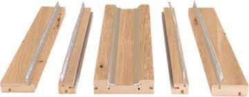 KIT CORREDERA PINO S/BARNIZ 110/1H GOMA BLANCA