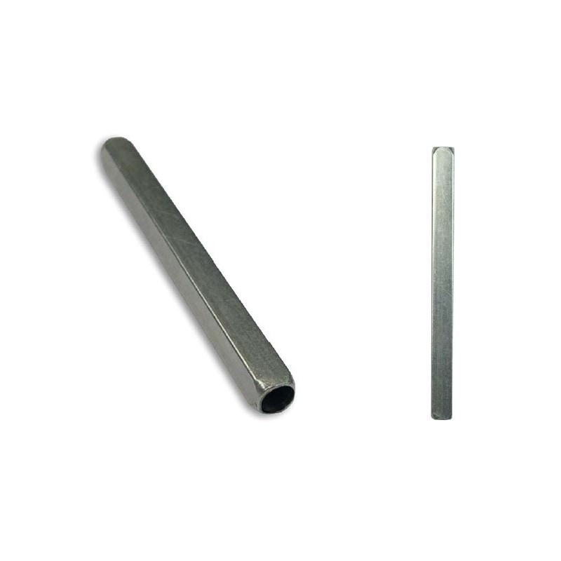 CUADRADILLO RANURADO 8X8X80MM ZINCADO