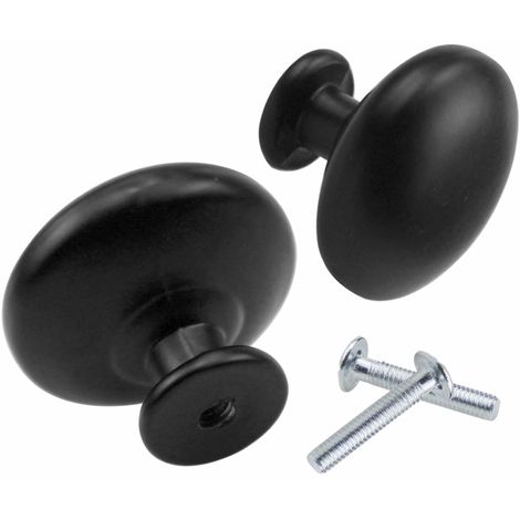 TIRADOR POMO 3224 24MM NEGRO