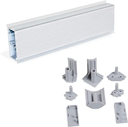 COPETE RECTANGULAR PLATA MATE 3.95 MTS