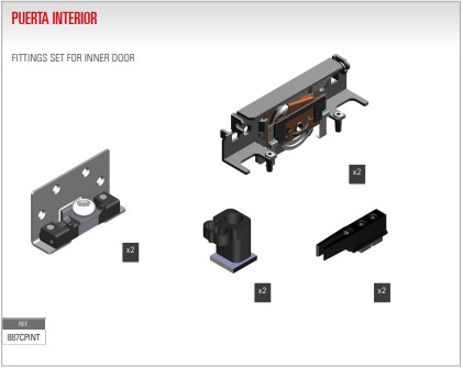 SET HERRAJE TORINO INTERIOR 887CPINT GRUESO 18-19M