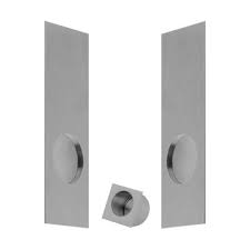 KIT CORREDERA SIMPLE PLACA ACERO INOXIDABLE