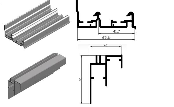 KIT GUIA TORINO TABLERO 19MM MATURAL 2MTS