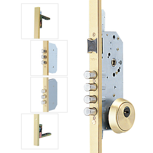 CERRADURA 5 PUNTOS 50/85 PLATA CL 40MM ES/CERRADO