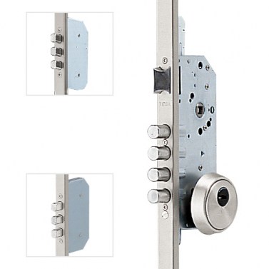 CERRADURA 3 PUNTOS 50/85 INOX C/L  45MM ESCU CERRA