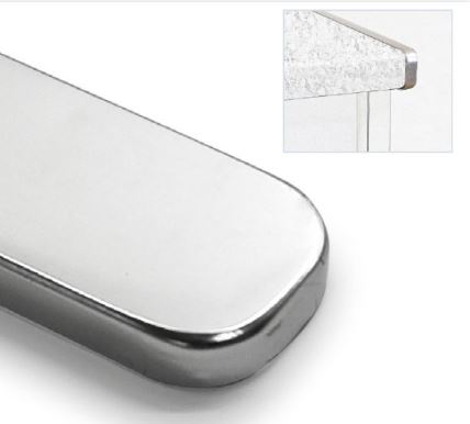 TAPA ENCIMERA 2R10 30MM PLATA MATE