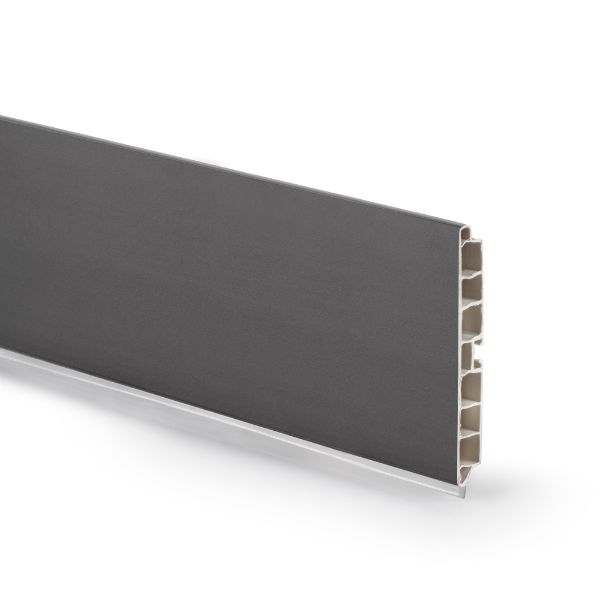 ZOCALO PVC NEGRO MATE 150X3900MM