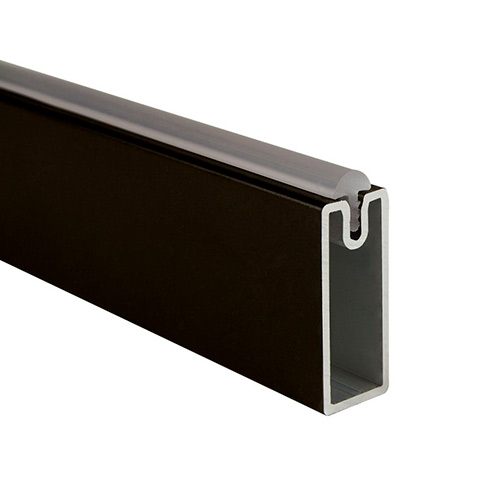 TUBO RECTANGULAR NEGRO C/GOMA 30X12X3.00 MTS