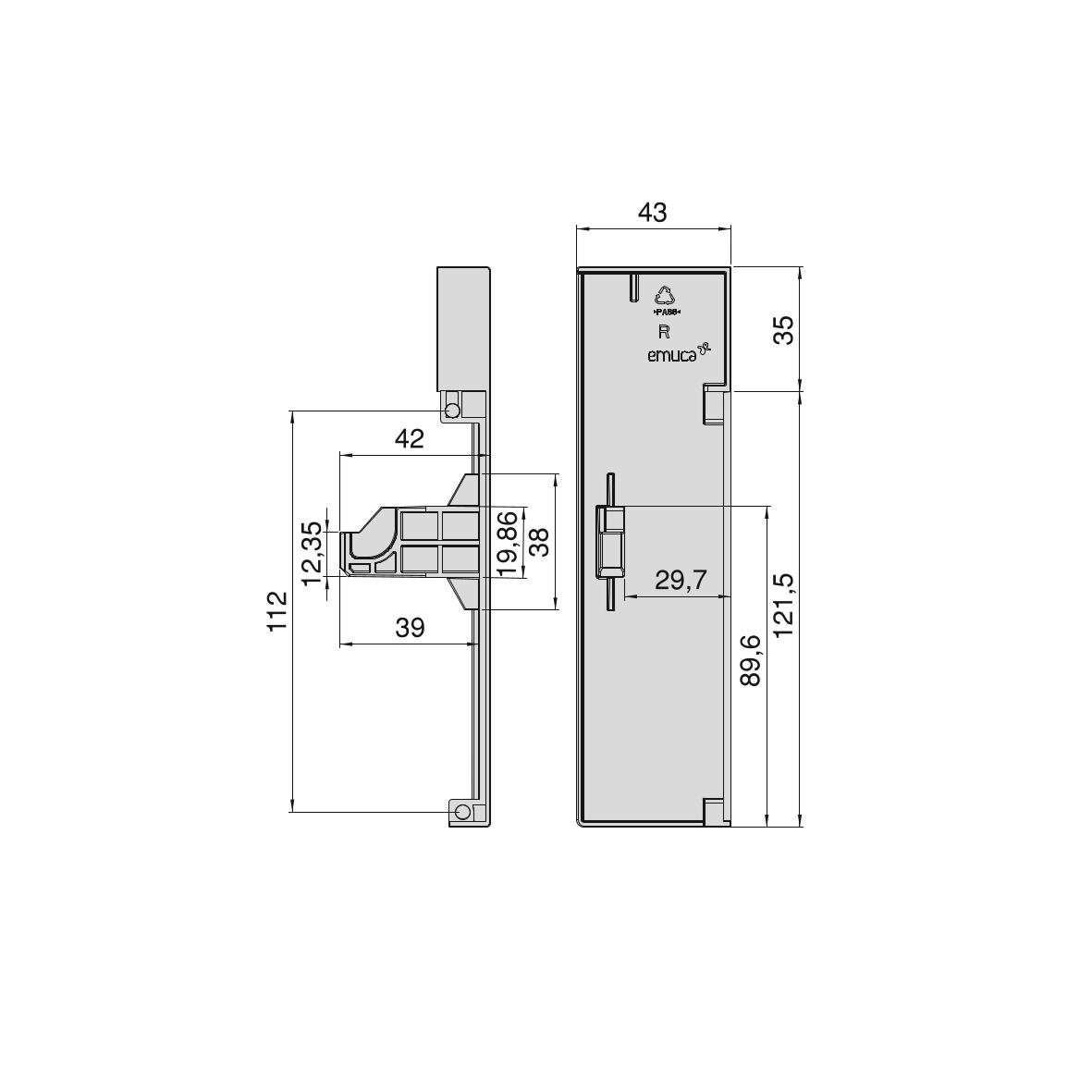 JUEGO ENGANCHE FRONTAL BLANCO