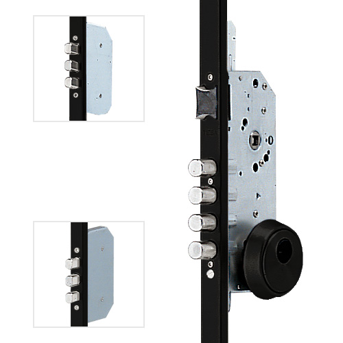 CERRADURA 3 PUNTOS 50/85 NEGRO C/L 45MM ES/CERRADO