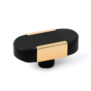 POMO MARMOL NEGRO CON LATON PULIDO 1097NE