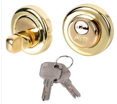 KIT CERRADURA 103-37CM LATONADO LLAVE+CONDENA