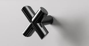 TIRADOR POMO EQUIS 0614040Z03 40MM NIQUEL NEGRO MA