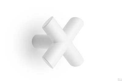 TIRADOR POMO EQUIS 0614040ZM1 40MM BLANCO MATE