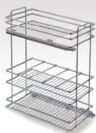 BOTELLERO DELUXE MD 20 ALTURA DE 80 CROMADO