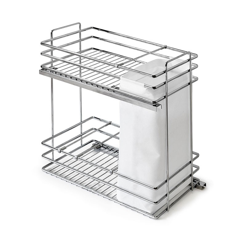 BOTELLERO/PANERO DELUXE MD 30 DE ALTURA 80 CROMADO